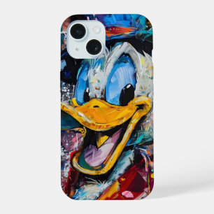 Donald the Duck kleurrijke iPhone 15 hoesje