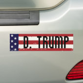 Donald Trump 2016 American Flag Bumpersticker (Op auto)