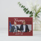 Donald TRUMP 2016 Briefkaart (Staand voorkant)