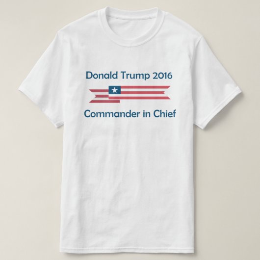Donald Trump 2016 Commandant hoofd T-shirt (Design voorkant)