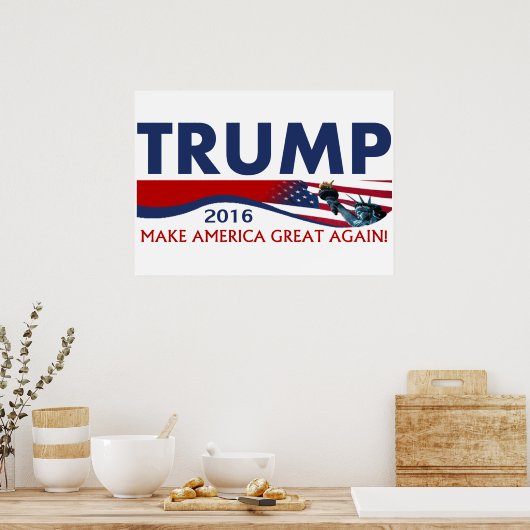 Donald Trump 2016 Poster (Keuken)