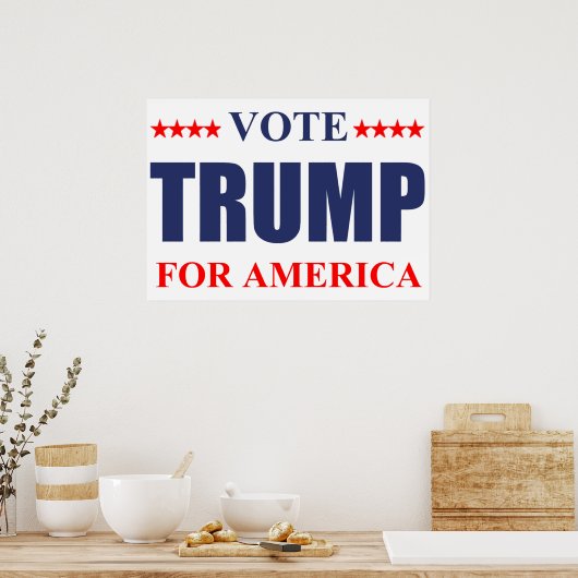 Donald Trump 2016 Poster (Keuken)