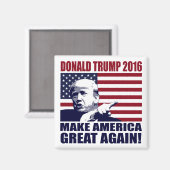 Donald Trump 2016 pour le président Magnet (Recto/Verso)