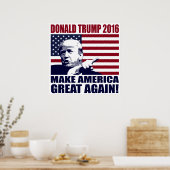 Donald Trump 2016 Pour Poster Du Président (Cuisine)