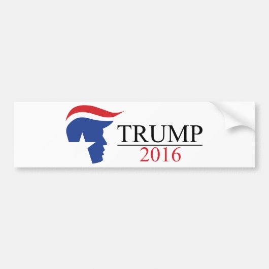 Donald Trump 2016 Presidentiële logo's Bumpersticker (Voorkant)