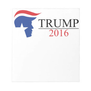 Donald Trump 2016 Presidentiële logo's Notitieblok