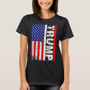 Donald Trump 2020 Amerikaanse vlag T Shirten T-shirt