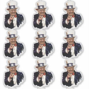 Donald Trump 2020 Uncle Sam Sticker