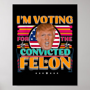 Donald Trump 2024 Amerikaanse verkiezingen Poster
