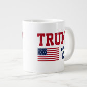 Donald Trump 2024 Amerikaanse vlag Extra Grote Beker (Voorkant rechts)