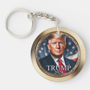 Donald Trump 2024 Campagne Collectible Sleutelhanger