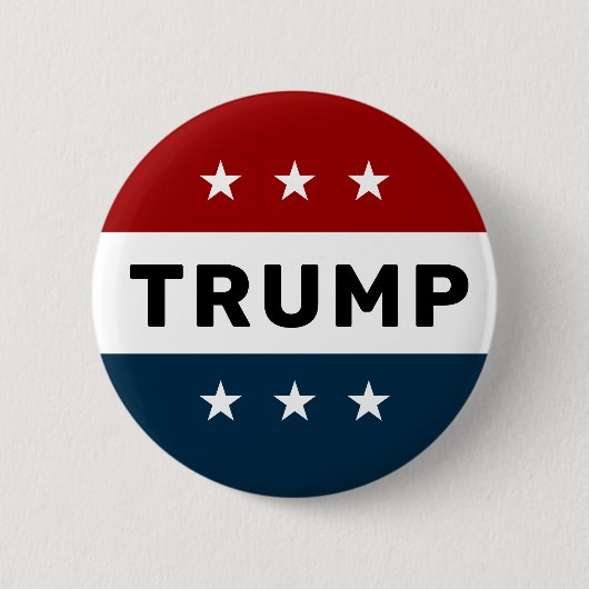 Donald Trump 2024 Classic Star Pinback Ronde Button 5,7 Cm (Voorkant)
