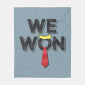Donald Trump 2024 gewonnen Fleece Deken (Voorkant)