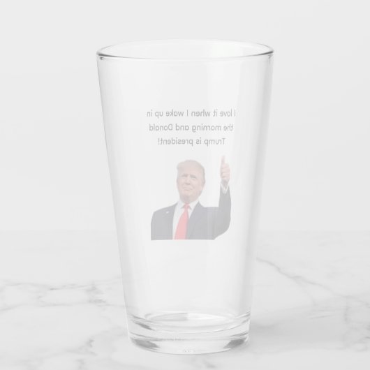 Donald Trump 2024 Glas (Achterkant)