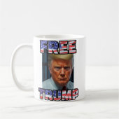 DONALD TRUMP 2024 GRATUIT | Mugshot Mug (Gauche)