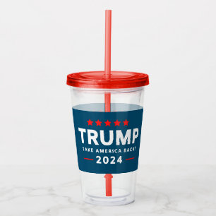 Donald Trump 2024 Haal Amerika terug Acryl Drinkbeker