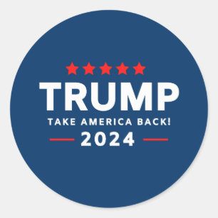 Donald Trump 2024 Haal Amerika terug Ronde Sticker