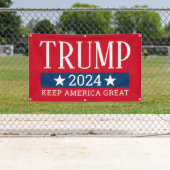 Donald Trump 2024 Huge Name Keep America Great Red Spandoek (Insitu)