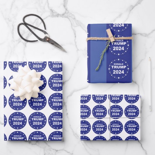 Donald Trump 2024 Inpakpapier Vel (Voorkant)