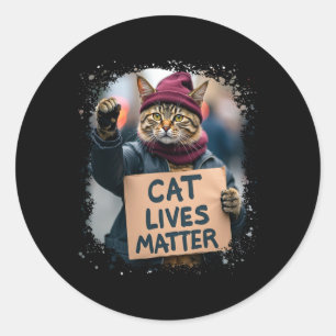 Donald Trump 2024 Katten nemen Amerika terug Retro Ronde Sticker