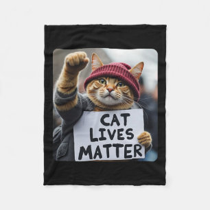 Donald Trump 2024: Katten nemen Amerika terug  T Fleece Deken