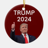 Donald Trump 2024 Keramisch Ornament (Voorkant)