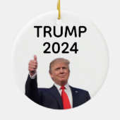 Donald Trump 2024 Keramisch Ornament (Achterkant)