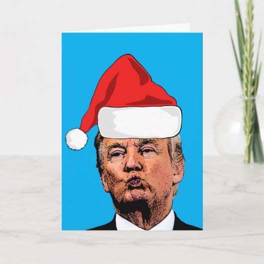 DONALD TRUMP 2024 KUS KERST KAART (Voorkant)