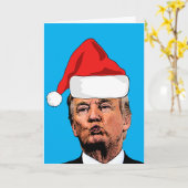 DONALD TRUMP 2024 KUS KERST KAART (Gele Bloem)