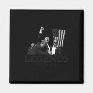 Donald Trump 2024 Legends Nooit Die USA Patriottis Magneet