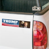 Donald Trump 2024 - Modern en Eagle Bumpersticker (Op Truck)