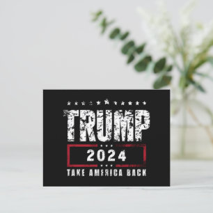 Donald Trump 2024 Neem Amerika terug Briefkaart