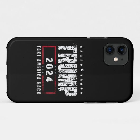 Donald Trump 2024 Neem Amerika terug Case-Mate iPhone Case (Achterkant (horizontaal))