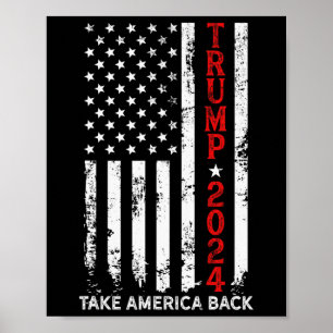 Donald Trump 2024: "Neem Amerika terug" - De Poster