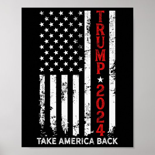 Donald Trump 2024: "Neem Amerika terug" - De Poster (Voorkant)