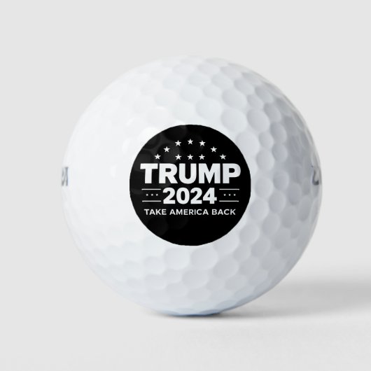 Donald Trump 2024 Neem Amerika terug Golfballen (Voorkant)