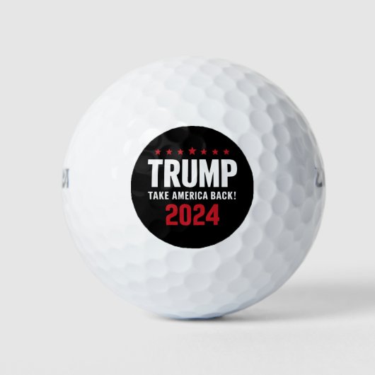 Donald Trump 2024 Neem Amerika terug Golfballen (Voorkant)