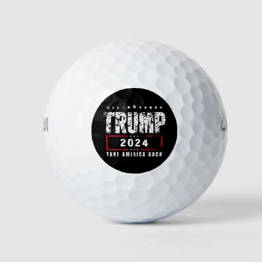 Donald Trump 2024 Neem Amerika terug Golfballen (Voorkant)