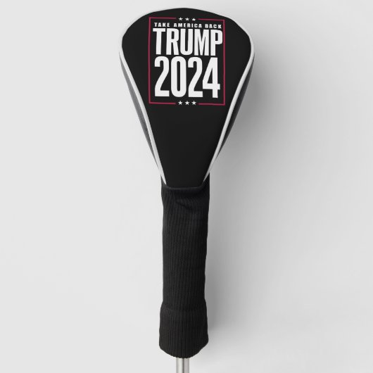 Donald Trump 2024 Neem Amerika terug Golfheadcover (Voorkant)