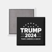 Donald Trump 2024 Neem Amerika terug Magneet (Voorkant / Achterkant)