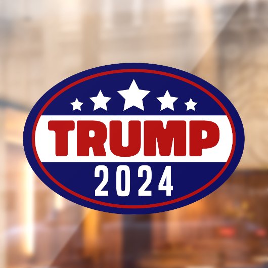 Donald Trump 2024 Neem Amerika terug Raamsticker (Vel 2)