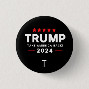 Donald Trump 2024 Neem Amerika terug Ronde Button 3,2 Cm