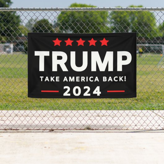 Donald Trump 2024 Neem Amerika terug Spandoek (Insitu)