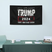 Donald Trump 2024 Neem Amerika terug Spandoek (Beurs)