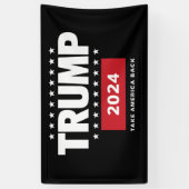 Donald Trump 2024 Neem Amerika terug Spandoek (Verticaal)