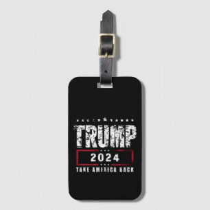 Donald Trump 2024 Neem Amerika Terug Verkiezing Bagagelabel