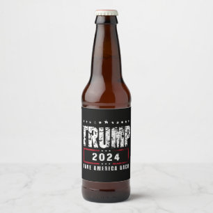 Donald Trump 2024 Neem Amerika Terug Verkiezing Bier Etiket