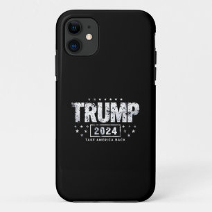 Donald Trump 2024 Neem Amerika Terug Verkiezing iPhone 11 Hoesje