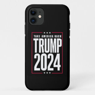 Donald Trump 2024 Neem Amerika Terug Verkiezing iPhone 11 Hoesje
