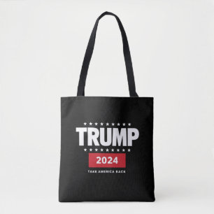 Donald Trump 2024 Neem Amerika Terug Verkiezing Draagtas